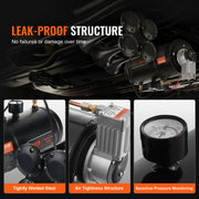 Load image into Gallery viewer, SucceBuy 12V Air Compressor with Tank 0.8Gal/3L Train Horn Air Compressor 120 psi Working Pressure Onboard Air Compressor System - AMOCART
