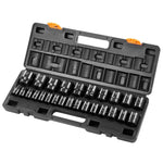 Amocart 1/2In 26Piece Impact Socket Set Impact Sockets Shallow Socket 6-Point Sockets 1/2 Inches Drive Socket Set Impact Metric