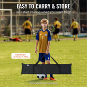 Load image into Gallery viewer, SucceBuy 12x6FT Soccer Rebounder Net Iron Soccer Training Equipment Sports Football Training Gift Perfect for Solo/Team Practice - AMOCART
