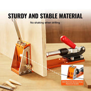 Load image into Gallery viewer, SucceBuy 30 Pcs Pocket Hole Jig Kit Adjustable &amp; Easy to Use Pocket Hole Jig System with Step Drills Wrenches Drill Stop Rings
