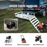 Bild in Galerie-Viewer laden, SucceBuy 47/53/60 in Hitch Cargo Carrier 400/500lb Capacity Trailer Hitch Mount Aluminum Cargo Basket for Truck Pickup Camping
