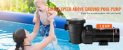 Load image into Gallery viewer, Amocart Swimming Pool Pump 1.5HP / 2.0HP Single Speed Pumps for Above Ground Pool with Strainer Filter Basket ETL Certification
