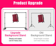 Bild in Galerie-Viewer laden, Double-Crossbar Backdrop Background Stand Frame Support System For Photography Photo Studio Video Muslin Green Screen
