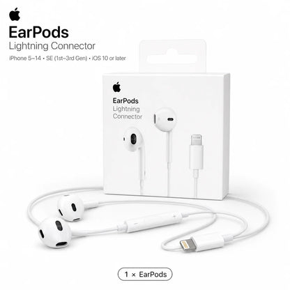 Official Apple EarPods Wired Earphones 3.5mm Lightning USB-C Connector with Mic Volume Control for iPhone iPad Mac