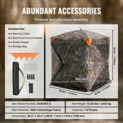 Charger l'image dans la visionneuse de galerie, Amocart Hunting Blind, 270° See Through Ground Blind, 2-3 Person Pop Up Deer Blind for Hunting with Carrying Bag, Portable Tent
