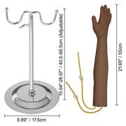 Charger l'image dans la visionneuse de galerie, Amocart Intravenous Practice Arm Kit PVC High Simulation Nurse Blood Drawing Practice Injection Model Arms Medical Kit School
