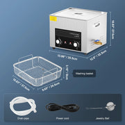 Load image into Gallery viewer, SucceBuy 2/3/6/10/15/30L Ultrasonic Cleaner with Heater Timer for Lab Tools Metal Parts Carburetor Brass Auto Parts Engine Parts
