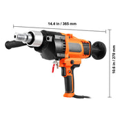 Bild in Galerie-Viewer laden, SucceBuy 2000W/2600W Handheld Core Drill Machine Drilling Diameter Wet&amp;Dry Diamond Core Drill Rig Rugged Concrete Core Drill
