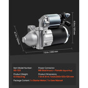 Load image into Gallery viewer, SucceBuy Starter 17841 Motor Replacement Compatible with Pontiac Vibe L4 1.8L 2003-2008 Toyota Corolla/Matrix L4 1.8L 2003-2008
