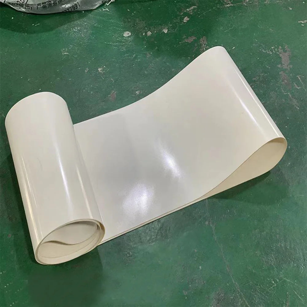 white pvc conveyor belt Perimeter:1600mm-1950mm Belt Width: 90/95/100/150/200/250/300mm (Can Customized Size)