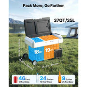 Load image into Gallery viewer, SucceBuy 35L 45L 55L Portable Foldable Handle Car Refrigerator with Wheel -4°F to 68°F Truck Refrigerator with APP Control Compressor Freezer for Camping Picnics Car Home Traval
