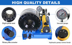 Hydraulic Hose Crimper Mchine with 8 Sets of Dies Manual Hose Crimping Tool, High Pressure Handheld Shrink Tube Machine