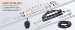 Amocart 150HP Hydraulic Outboard Steering Kit Boat Marine System, 20Ft Hose & Built-in Two-Way Lock Cylinder, Boat Accessories