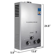 Load image into Gallery viewer, LPG 6L/8L/10L/12L/16L/18L Wasser Heizung 36KW Instant Liquefied Petroleum Gas Wasser heizung Edelstahl Kessel Kit Portable
