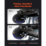 Amocart Electric Tube Bending Machine 750W Electric Tubing Bender w/ 6L Hydraulic Cylinder w/ 3 Dies for 1" 1-1/2" 1-3/4" Pipes