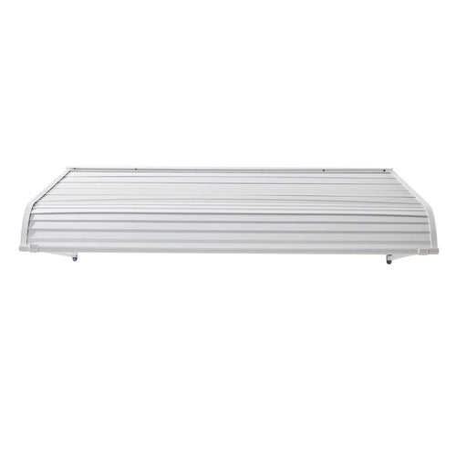 Amocart Aluminum Awning 60 x 42in Durable Window Awning Door Canopy Lightweight Stable Aluminum Awning Exterior Rain Protection