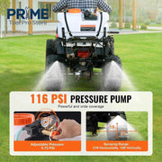 Load image into Gallery viewer, Amocart ATV Spot Sprayer 15.9 Gal/60 L ATV/UTV Broadcast Sprayer with Nozzle Boom 12 V Pump Weed Sprayer with Water Tank White
