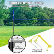 Load image into Gallery viewer, SucceBuy Outdoor Volleyball Net System Adjustable Height Steel Poles with PVC Volleyball Pump Carrying Bag for Beach Lawn
