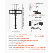 Charger l'image dans la visionneuse de galerie, SucceBuy Motorized TV Wall Mount for 32 to 55/65/70 Inch Adjustable TV Mount Bracket w/ Max VESA 24 x 16/24 in Up to 88-132 lbs
