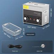Load image into Gallery viewer, SucceBuy 2/3/6/10/15/30L Ultrasonic Cleaner with Heater Timer for Lab Tools Metal Parts Carburetor Brass Auto Parts Engine Parts
