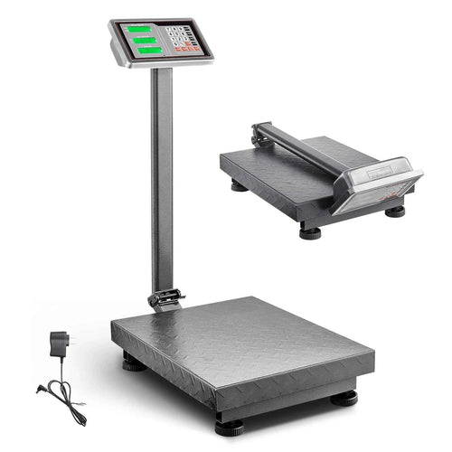 Amocart 660Lbs Computing Digital Platform Scale 0.1LBS Accuracy Floor Scale with LB/KG High-Definition Display for Box Luggage
