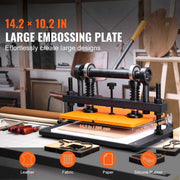 Charger l'image dans la visionneuse de galerie, SucceBuy Machine de découpe du cuir Plaque de gaufrage Découpeuse manuelle Course de pression de 1,2 cm Machine à gaufrer le cuir
