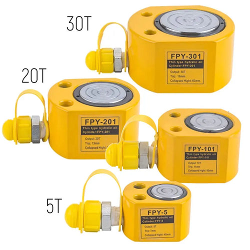 Ultra-Thin Portable Hydraulic Jack Split Booster Hydrocylinder Manual Vertical Lifting Jack 5T/10T/20T/30T Stroke 7mm 11mm 13mm