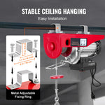 Amocart 400-1000kg Electric Hoist Lifting Crane Cable Hoist Winch for Boat Car Garage Elevator with Wired Remote Control Lifter