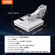 Load image into Gallery viewer, SucceBuy Heat Press Machine 15"x15"/ 16"x20" /16"x24" Sublimation Printer Manual Clamshell Transfer on DIY T-shirt Pillow
