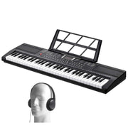 Bild in Galerie-Viewer laden, SucceBuy 61 Key Digital Keyboard Piano Electric Portable Piano 200 Tones 200 Rhythms or 600 Tones 500 Rhythms for Beginner Use
