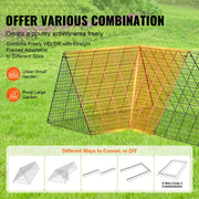 Load image into Gallery viewer, SucceBuy Chicken Tunnels 157.5 x 39.4 x 24.2 in Chicken Tunnels for Yard Portable Chicken Tunnels for Outside Corner Frames
