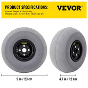 Load image into Gallery viewer, SucceBuy Beach Balloon Wheels 13" Replacement Sand Tires TPU Cart Tires for Kayak Dolly Canoe and Buggy w/ Free Air Pump 2-Pack
