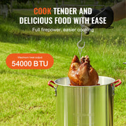 Load image into Gallery viewer, SucceBuy Gas One Turkey Fryer Propane Burner Complete Kit 30 Qt. Turkey and 10 Qt. Fish Fryer Boiler Steamer Set - AMOCART
