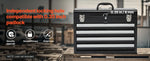 Amocart 20.5in Metal Tool Box Portable 4-Drawers Tool Chest with Drawers Locking Multi-Function Tool Organizer for Workshop