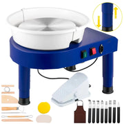 Load image into Gallery viewer, 450W Pottery Wheel Machine 14in/35cm Ceramic Wheel Forming Machine Electric Clay Machine Foot Pedal
