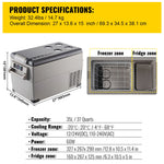 Amocart 20L 22L 35L 45L 55L Car Refrigerator Mini Fridge Freezer Portable Compressor Cooler DC 110-240V Ice Box for Camping