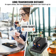 Load image into Gallery viewer, Amocart Restaurant Pager System Wireless Range Lineup Waiting Queue Signal Customer Calling Beepers with Vibration &amp;Flashing
