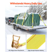 Load image into Gallery viewer, SucceBuy Ratchet Straps 2in x 15ft 30 Pack 4400 lbs Break Strength &amp; 1460 lbs Rated Load Tie Down Ratcheting for Moving Trailers - AMOCART
