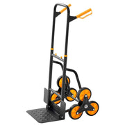 Load image into Gallery viewer, Amocart 440/770 lbs Stair Climbing Cart Folding Trolley Cart with Telescoping Handle 6 Wheels 2 Bungee Cords for Home Groceries

