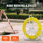 Charger l'image dans la visionneuse de galerie, Amocart Fish Tape Fiberglass 425/492/600/656 ft Duct Rodder Fishtape Wire Puller Fishing Tools for Walls and Electrical Conduit

