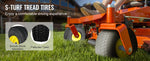 SucceBuy Lawn Mower Tires with Rim Tubeless Tractor Tires 2Pack Tire Wheel Assembly Pneumatic Tires for Riding Mower LawnTractor