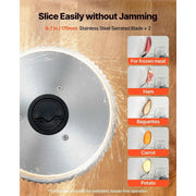 Load image into Gallery viewer, Amocart 6.7-8.7inch Meat Slicer Electric Deli Slicer Machine with two SUS420 Blades Food-Slicer for Meat Ham Baguett, Steak
