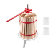 Load image into Gallery viewer, Amocart 4.75 Gal/18L Fruit Wine Press Solid Wood Basket w/ 8 Blocks Heavy Duty Manual Juice Maker with Handle for Kitchen Home
