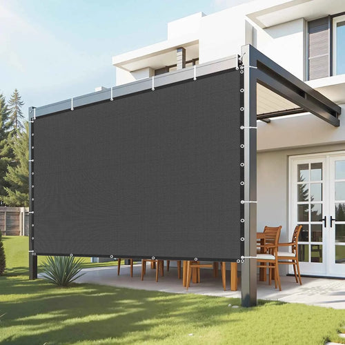 Amocart 90% Sun Shade Cloth 10x10/12/20ft Pergola Shade Cover 140 GSM HDPE Canopy Privacy Screen for Outdoor Garden Backyard