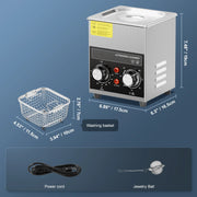 Load image into Gallery viewer, SucceBuy 2/3/6/10/15/30L Ultrasonic Cleaner with Heater Timer for Lab Tools Metal Parts Carburetor Brass Auto Parts Engine Parts
