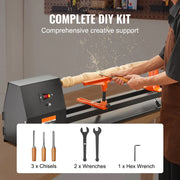 Load image into Gallery viewer, SucceBuy Benchtop Wood Lathe 10in x 18in / 14in x 40in US-120V Power Wood Turning Lathe Machine Variable Speeds for Woodworking
