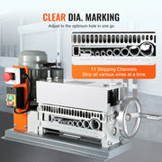 Bild in Galerie-Viewer laden, SucceBuy Electric/Manual Wire Stripping Machine Cable Stripper Wire Peeler 370W 1.5-36mm 11 Channels for Scrap Copper Recycling
