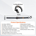 Amocart 4pcs Trailer Ratchet Tie Down Straps with Padded Handles Hook Brake Binding Belt for Moving Securing Cargo Motorcycle