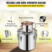 Load image into Gallery viewer, 3 Gal Alcohol Distiller Moonshine Still Stainless Copper DIY Home Brew Water Wine Essential Oil Brewing Kit
