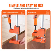 Load image into Gallery viewer, SucceBuy Bar Clamps 2Pcs 50" Parallel Clamp Set F Clamp w/ 1100lbs Load Limit  High-strength Plastic and Carbon Steel Wood clamp

